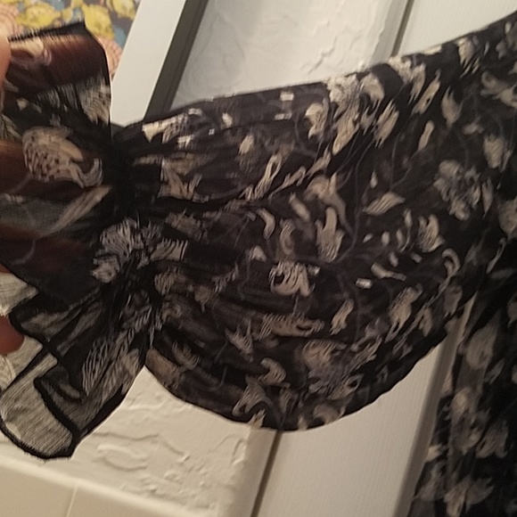 LUCKY BRAND | Sweet Chiffon Peasant Top NEW! - Picture 7 of 8